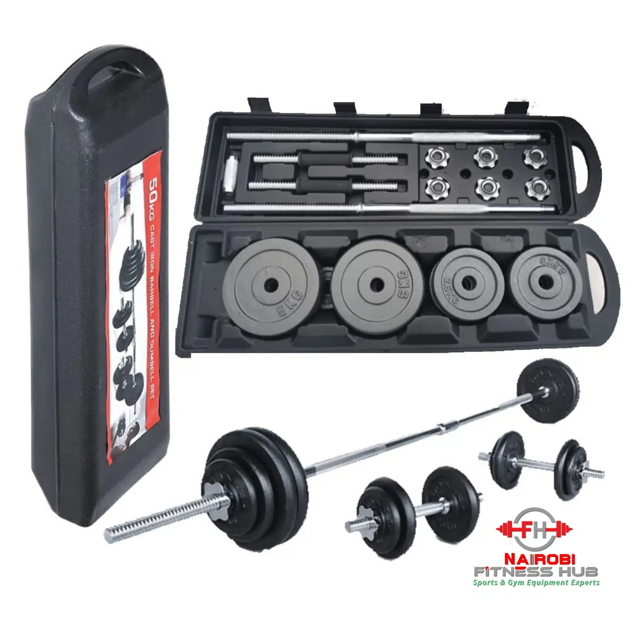 50kg York Barbell and Dumbbell Set Kenya &ndash; Buy Dumbbell Nairobi | Nairobi Fitness Hub
