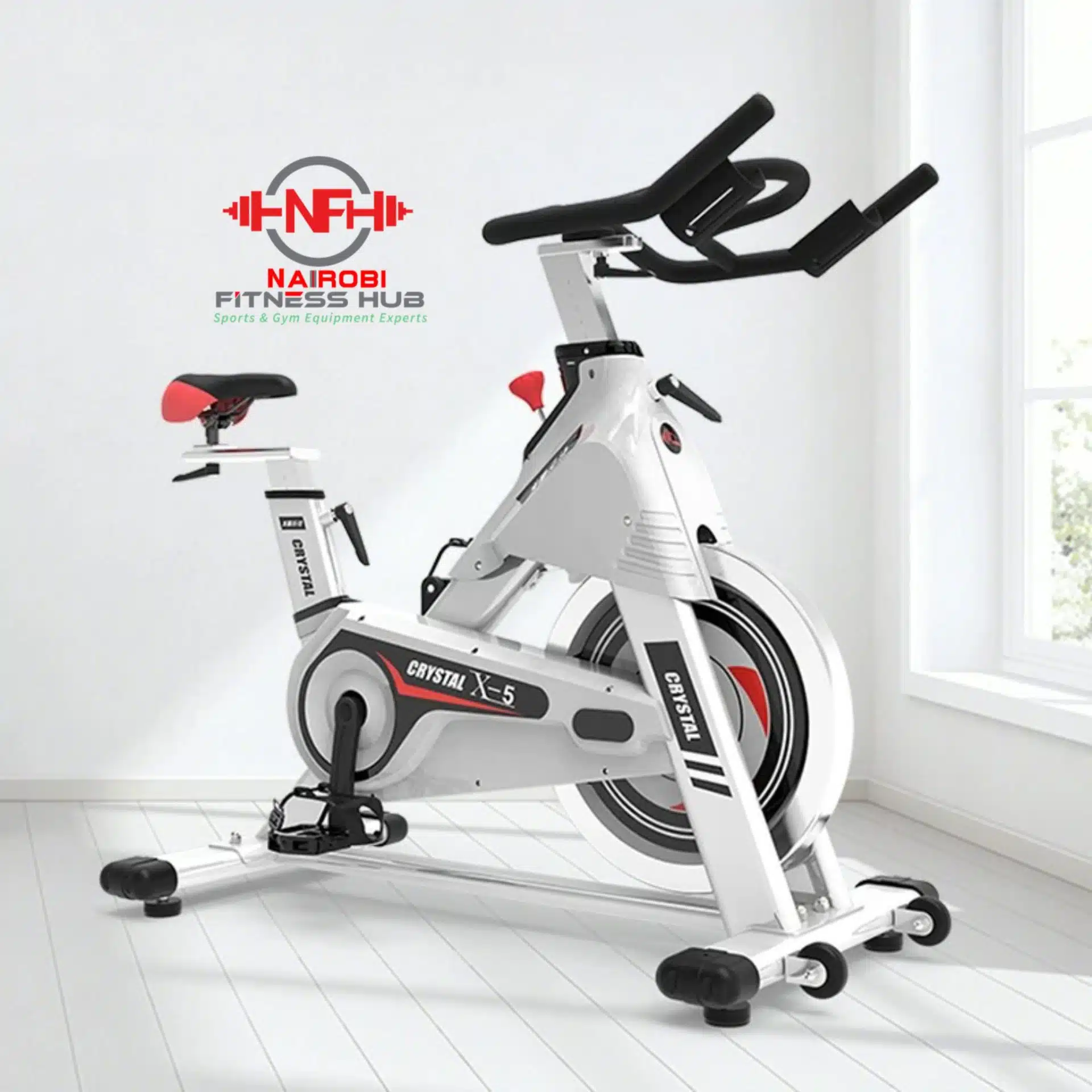 Crystal Heavy Commercial Exercise Spin Bike Kenya &ndash; Buy Cardio Equipment Nairobi | Nairobi Fitness Hub